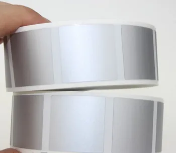 

USD 30/ 1000 pieces 25mm * 25mm bright silver scratch off labels stickers