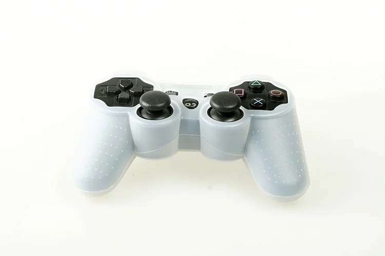 HOTHINK защитный силиконовый чехол, кожный чехол, мягкий чехол для Playstation 3 PS3, контроллер dualshock 3, геймпад - Цвет: Белый