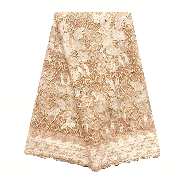 2018 high quality african tulle lace 7