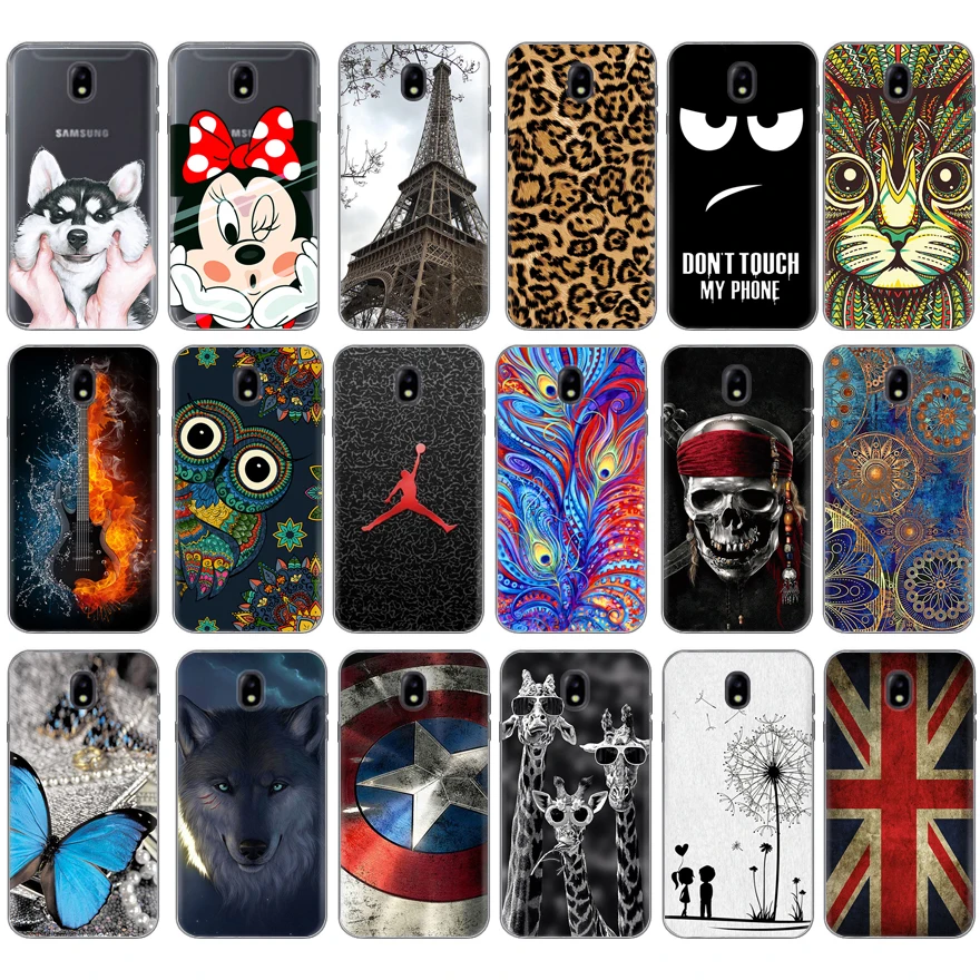 ТПУ чехлы для Coque samsung Galaxy J3 2017 J330 Силиконовая задняя крышка чехол телефона Fundas |