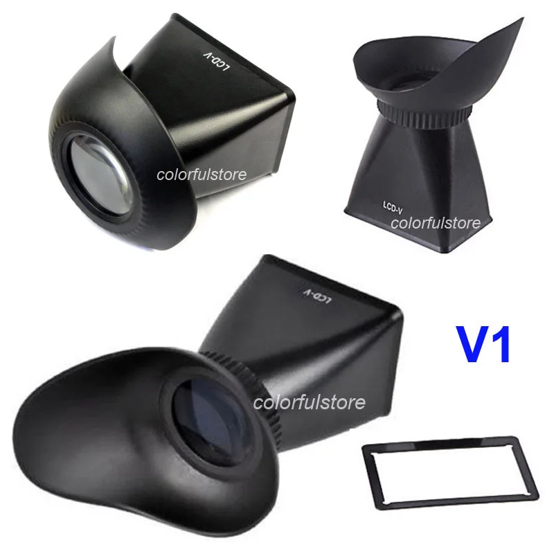 

2.8x LCD V1 Viewfinder Extender Eye Cup Eyecup Hood 3" for Canon EOS 5D II 5D2 5DII 7D 500D Rebel T1i Nikon D700 D800 SLR Camera