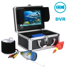 Хорошее качество 15 м кабель Водонепроницаемый " дюймов HD 1000TVL подводная рыбалка видео камера комплект 12 шт. белые светодиоды огни рыболокаторы