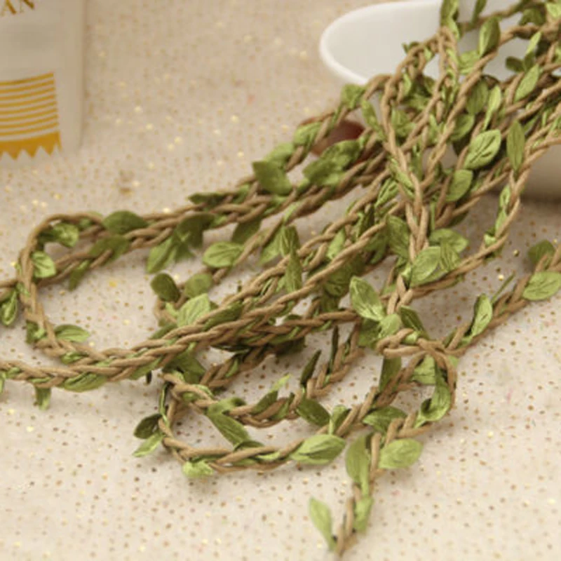 JX-LCLYL DIY 10M Artificial Leaf Vine Garland Plant Fake Foliage Flower Decoration