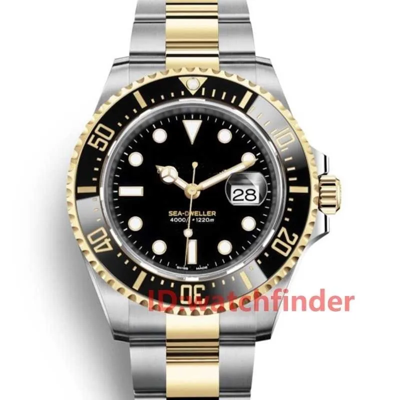 

Gold 43mm RED 18ct Gold SEA-DWELLER Stanless Steel 126603 Automatic Luxury Brand Designer Mens Watch Man Wristwatches Watches