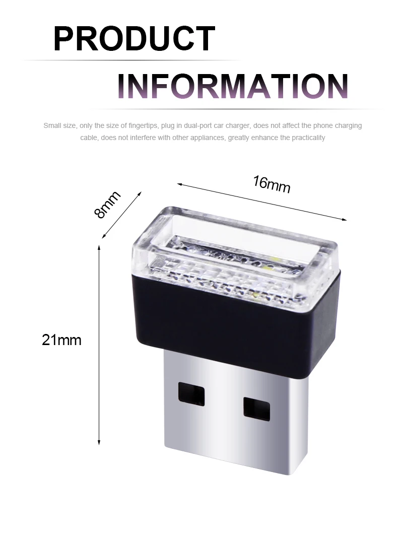 1 шт. автомобильный-Стайлинг USB атмосферный светодиодный светильник автомобильные аксессуары для hyundai Creta Tucson BMW X5 E53 VW Golf 4 7 5 Tiguan Kia Rio