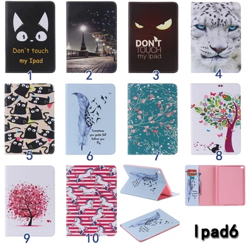 

For Apple ipad Air 2 II 9.7'' Case Flip PU Leather Flip smart Cover Case For ipad 6 ipad6 tablet with stand Holder #1
