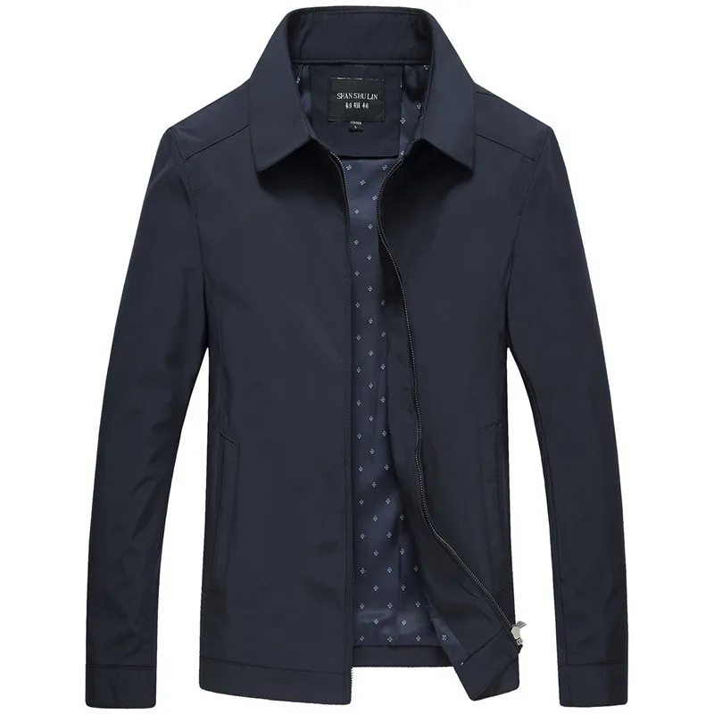 Spring Autumn Mens Fashion Varsity Jacket Quality Solid Black Male ...