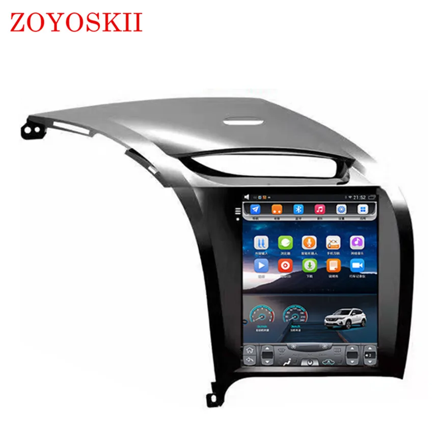 Excellent ZOYOSKII Android 8.1 os 10.4 inch vertical car gps multimedia radio bt navigation player for Kia CERATO K3 FORTE 2013-2017 0