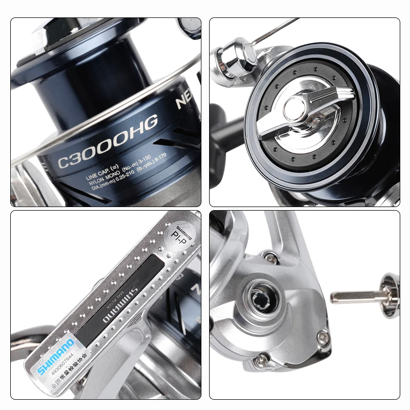 SHIMANO NEXAVE Spinning Fishing Reel 1000 2500 C3000 4000 6000 8000 Gear  ratio 4.9:1/5.0:1 3+1BB Saltwater Carp fishing reels