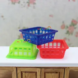 3 x Пластик корзины для фруктов и овощей в Кухня Обеденная 1:12 кукольной миниатюры