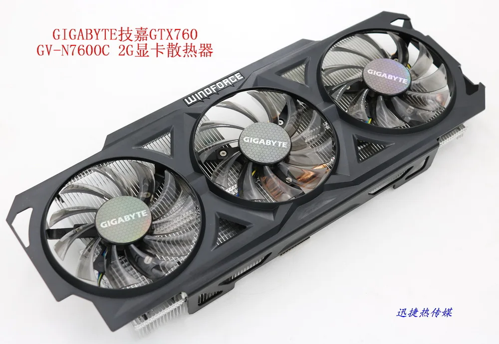 ^*Best Offers New Original for GIGABYTE GTX760 GV-N760OC-2G graphics card cooler fan with heat sink