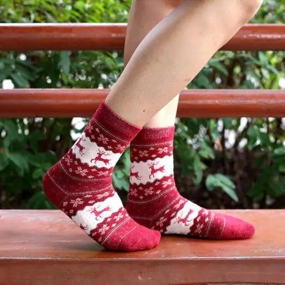 20 шт. = 10 пар/лот, шерстяные женские модные махровые носки, зимние, сохраняющие тепло, плотные, однотонные, высококачественные, женские, женский носок