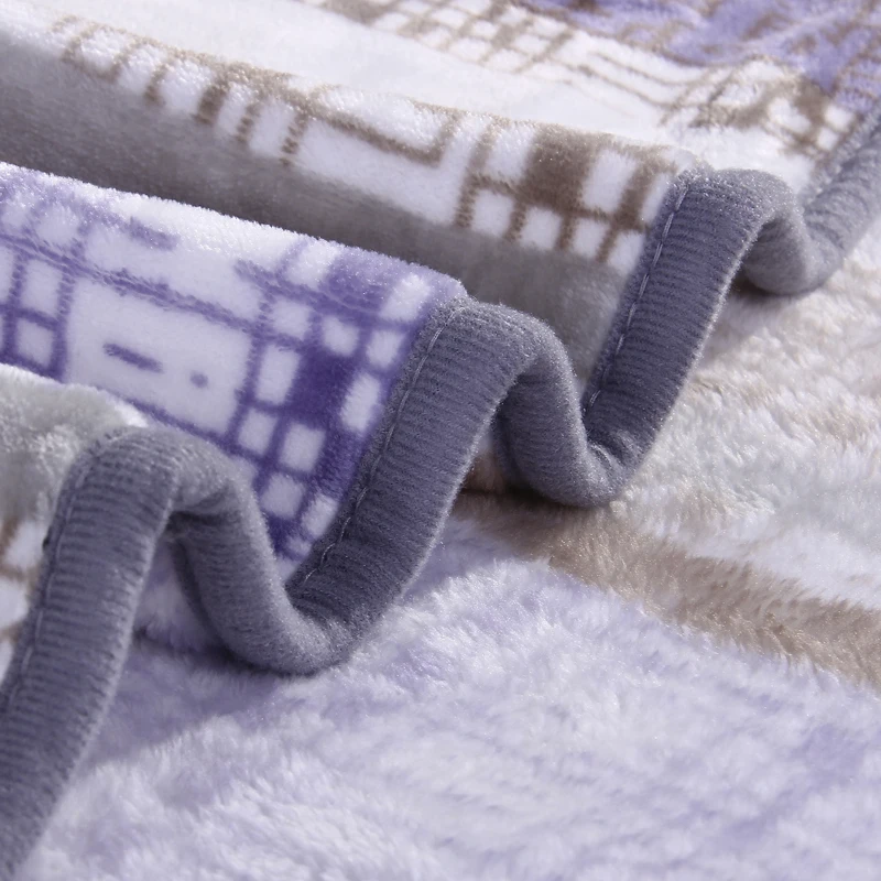ESKIMO Bed Cover Blanket On the Bedding Super Soft Warm Bed Grey Fleece Blanket Queen king Size Double Blankets NEW YEAR