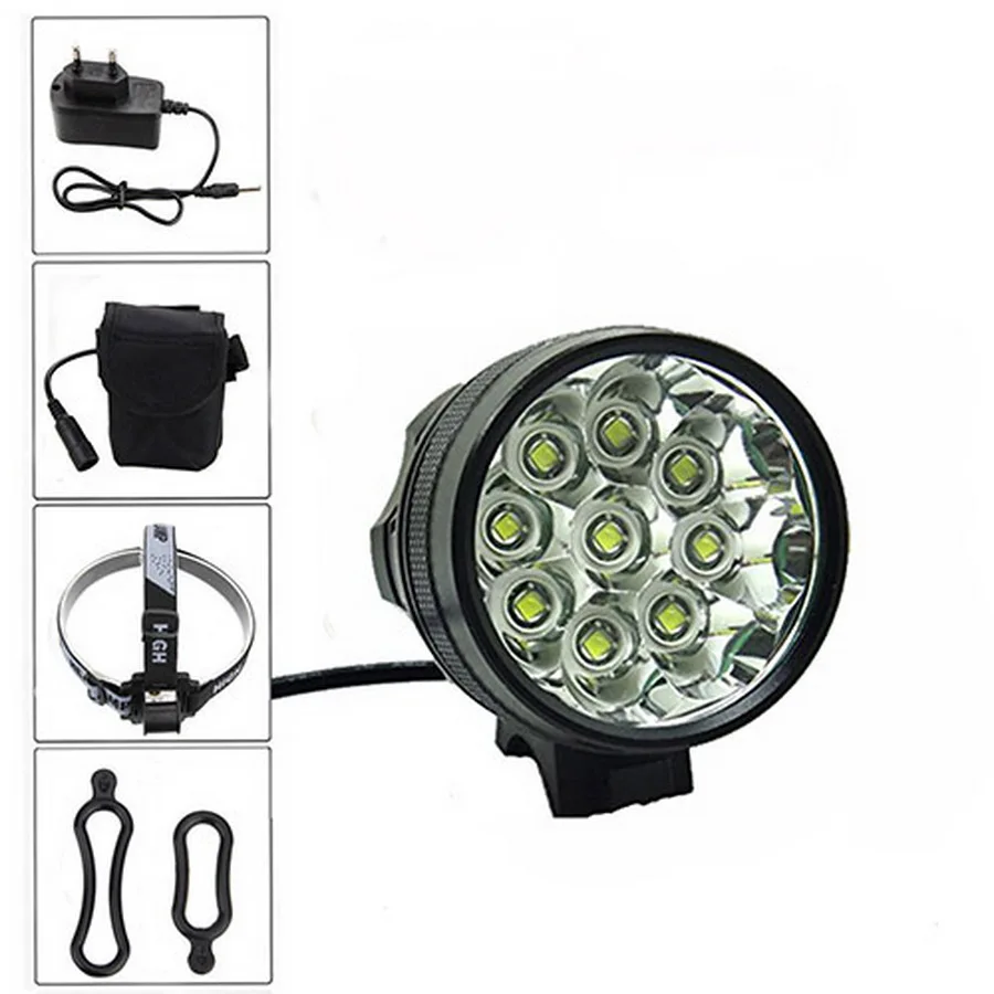 by dhl 20set high quality XM L 9xT6 Bicycle Light Headlight 15000 Lumen