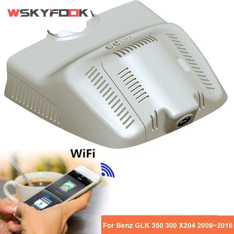 beige Автомобильный видеорегистратор Автомобильный Wifi цифровой видеорегистратор черная коробка Dashcam для Mercedes Benz GLK 350 300 MB X204 2008~ Скрытая установка - Название цвета: beige
