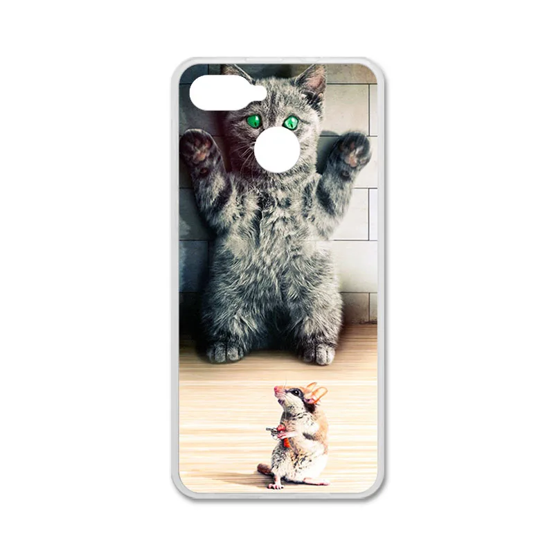 Мягкий чехол для OUKITEL C11 Pro, чехол s, TPU, силиконовый, милый, с рисунком кота, бампер для OUKITEL C11 Pro, чехол, кожа, Fundas, Coque Capa 5,5" - Цвет: R043