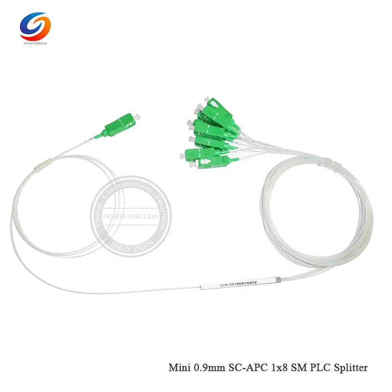 5 шт. 1x8 0 9 мм SM SC/APC мини PLC сплиттер FTTH аксессуары для GPON OLT с разъемами Бесплатная