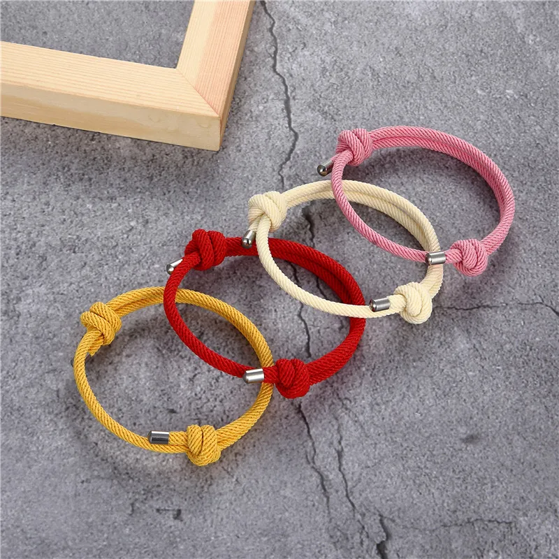Sports Rope Lucky Survival Bracelet Women Men Handmade Colorful Milan Rope Couple Bracelets Femme Lover Jewelry friendship Gifts