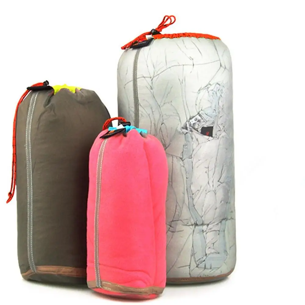 Ultralight Portable Drawstring mesh Stuff Sack Storage Bag for outdoor Sports Traveling Camping hiking S M