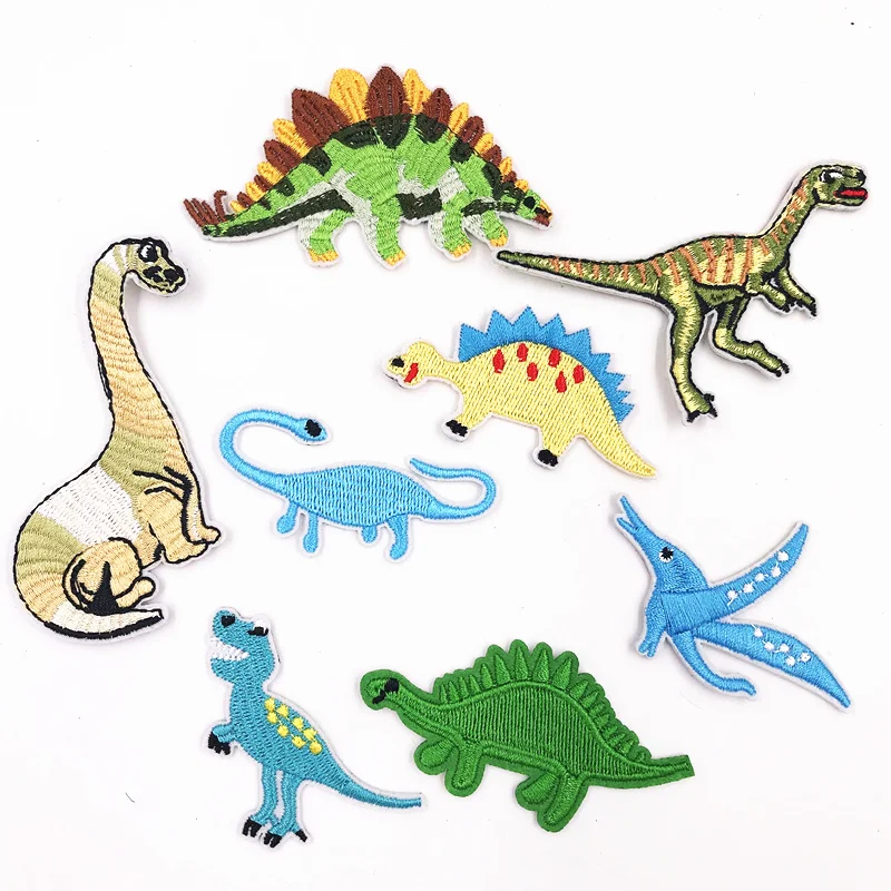 1pcs High Quality Dinosaur Patches Sew Fabric Sticker Badge Embroidered