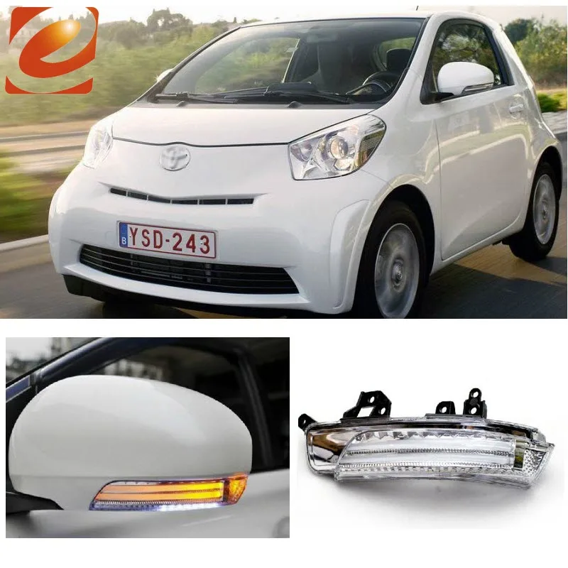 EeMrke для Toyota IQ 3 в 1 боковое зеркало заднего вида светодиодный ДХО указатели