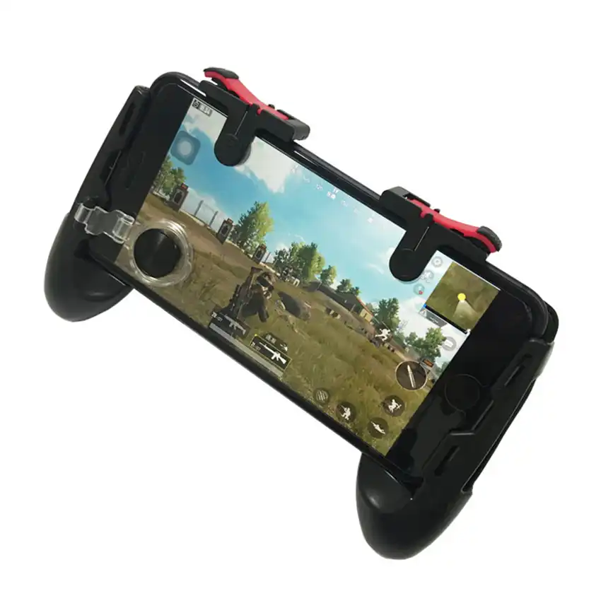 4 In 1 Free Fire Pubg Controller Gamepad Trigger Button Aim Key Buttons Smartphone Games L1 R1 Shooter Gamepads For Iphone Iso