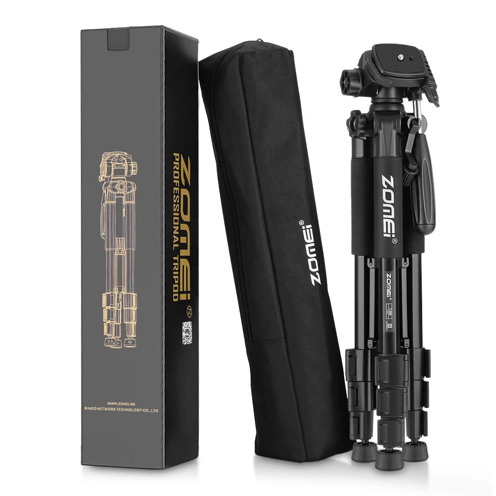 

Zomei Q222 Aluminum Professional Tripod Monopod Head For DSLR Camera Portable / SLR Camera Stand / Better than Q111 Phone Stand