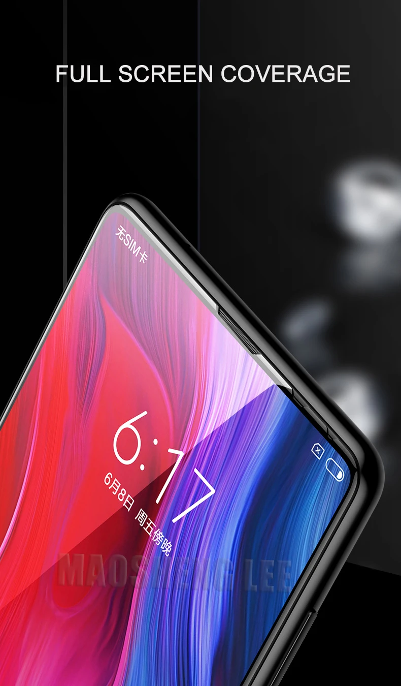 2 шт./лот 9D стекло для Xiaomi mi Mix 2 2S mi x 3 Закаленное стекло протектор экрана для Xiaomi mi x 3 Полное покрытие защитная пленка