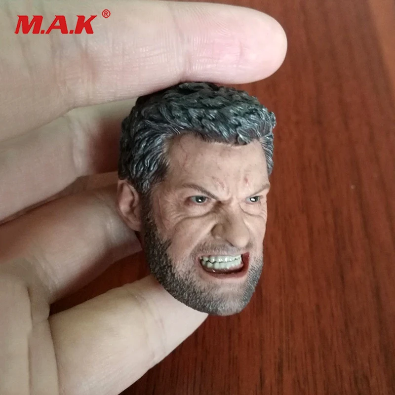 

1/6 Scale Wolverine Head Carving Model Angry Ver. Angry Wolverine Head Fit 12" Male Figure