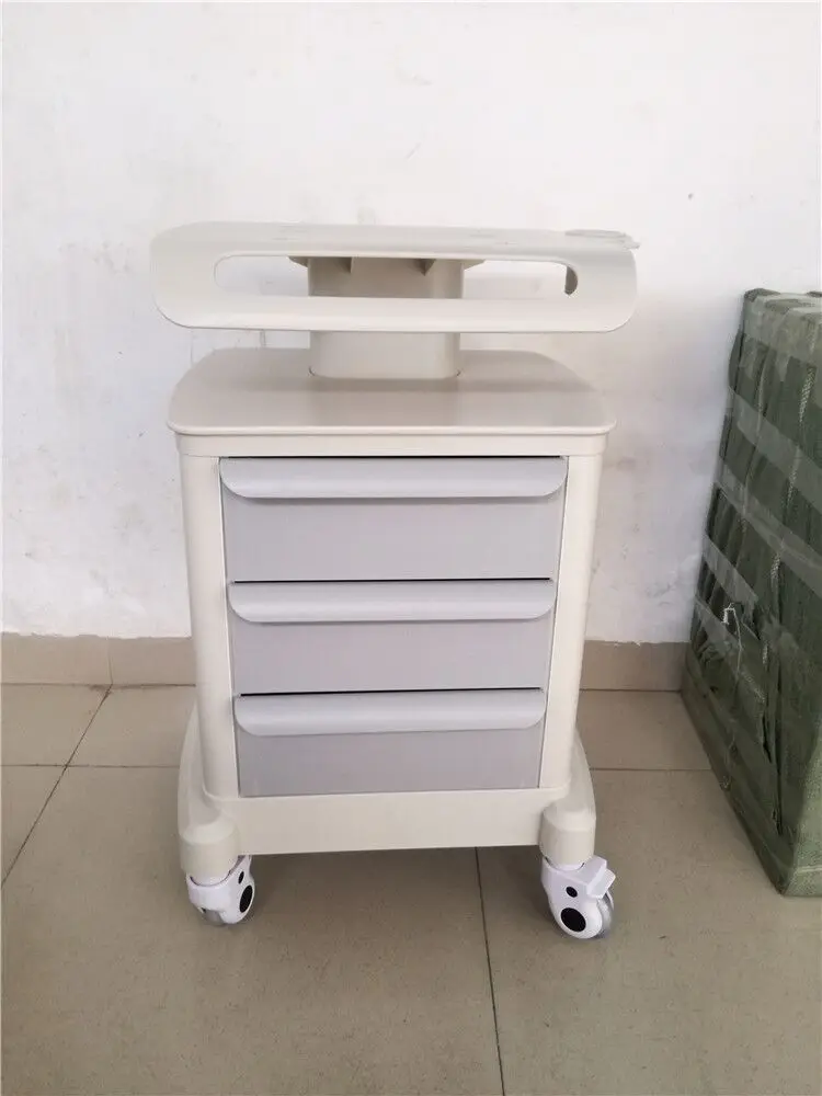 

2019 new Trolley Roller Mobile Medical Cart with draws Assembled Stand Holder for salon spa machine