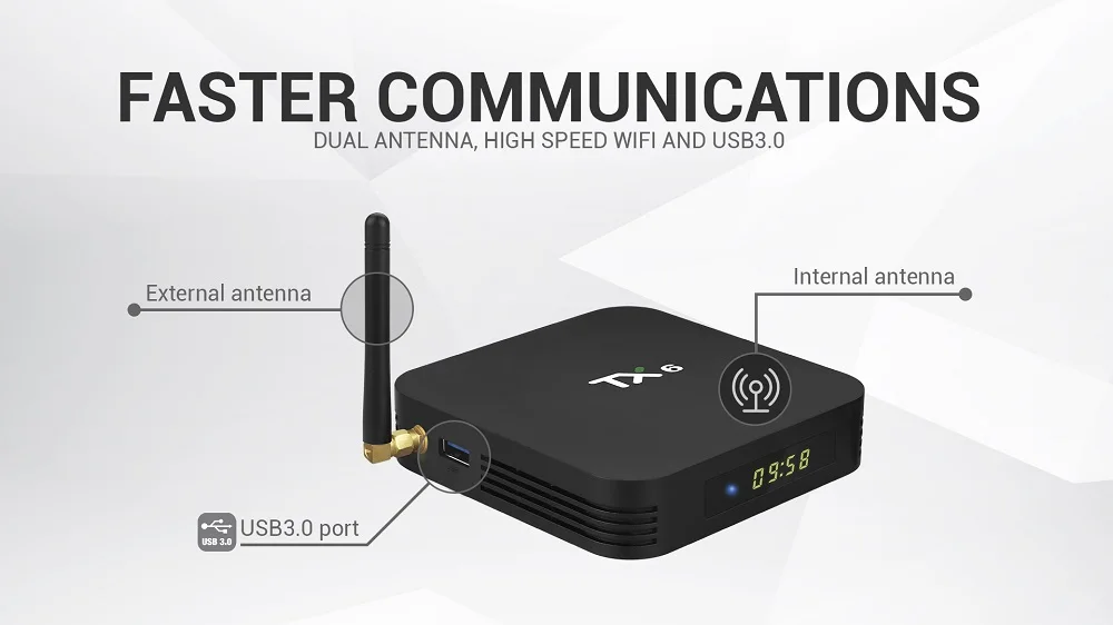 Android 9,0 Tanix txg6 Смарт IP ТВ приставка 4G64G двойной WiFi медиаплеер 4K HD ТВ приставка Allwinner H6 Телевизор коробки 3D HD ТВ приставка