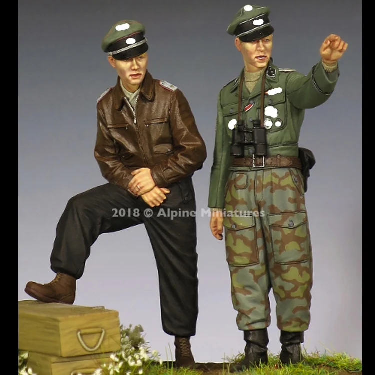 1/35 набор офицеров 44 45 полимерная модель Soldier GK военные темы во время Второй