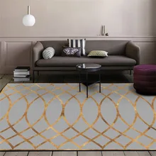 Геометрический Золотой темно-серый коврик для гостиной Противоскользящий коврик для двери плюшевый ковер под заказ ковер для спальни коврик для ванной комнаты ковер большого размера