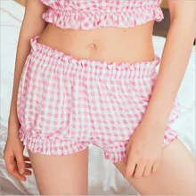 Женские клетчатые шорты для сна, хлопок, милые элегантные летние шорты, цвет, высокое качество, для женщин