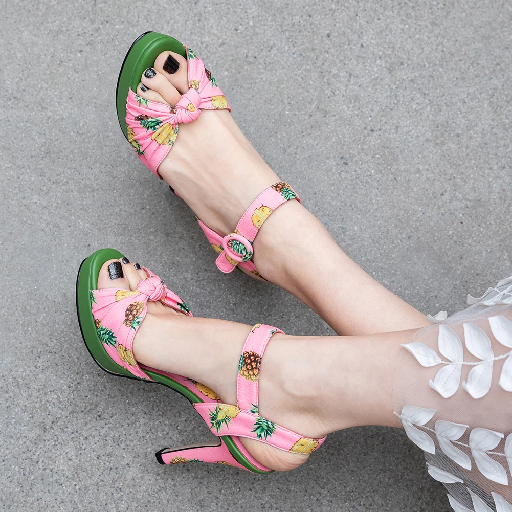 

SARAIRIS Brand Design Luxury Print Genuine Leather Women Shoes Sandals Woman 2019 Sexy High Heels Party Wedding Woman Sandals