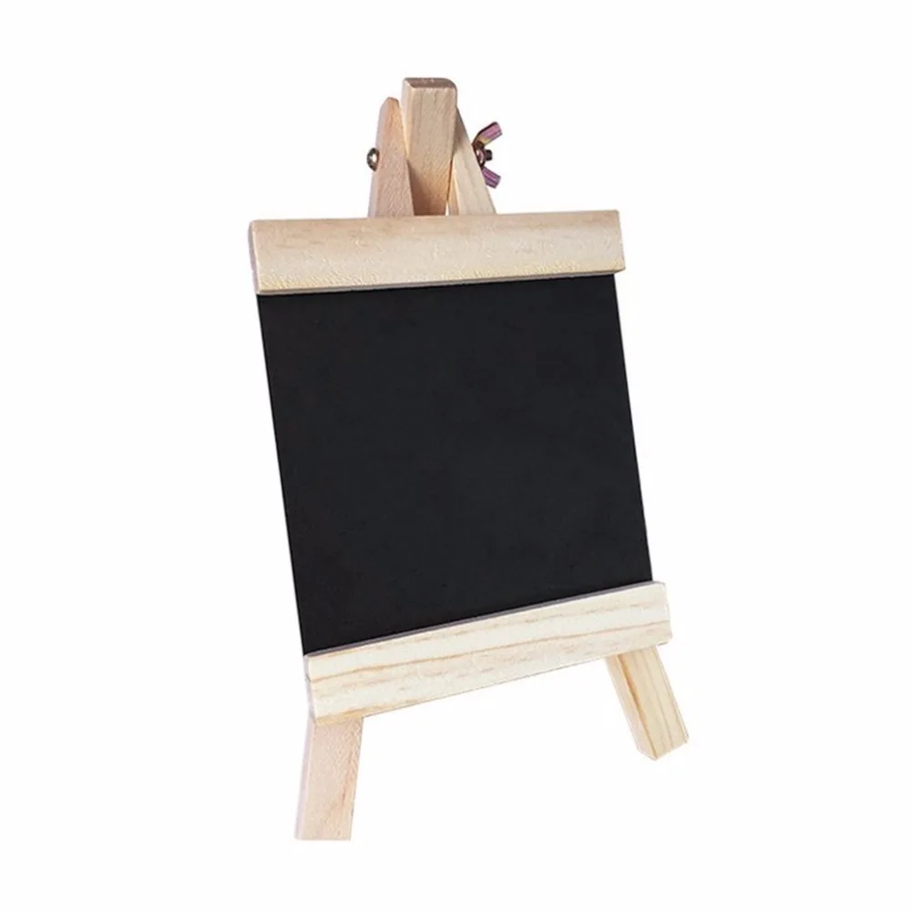 

Blackboard 24*13cm Desktop Records Board With Adjustable Wooden Stand Durable Chalk Board Black Board Products For Schools Home