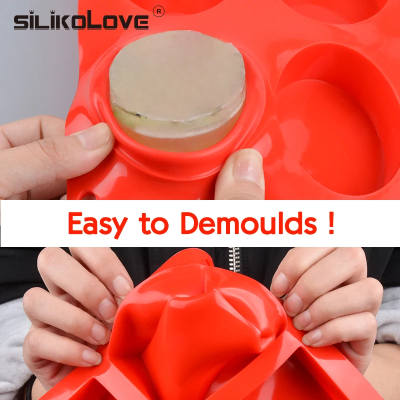 SILIKOLOVE DIY силиконовые мыло формы для мыла 3D 6 форм овальное ручной работы ремесло
