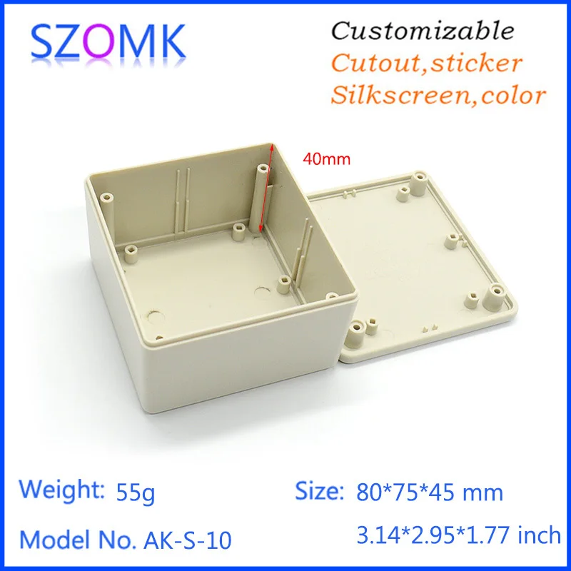 plastic enclosure for electronics control box szomk diy enclosure junction box plastic housing small abs instrument enclosure distribution box black plastic box enclosure electronics case   (6).jpg