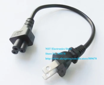 

Short Travel Power Cord US 2Pin Male to IEC 320 C5 3Pin Female Micky Cord For Notebook Power Supply/Free DHL Shipping/100PCS