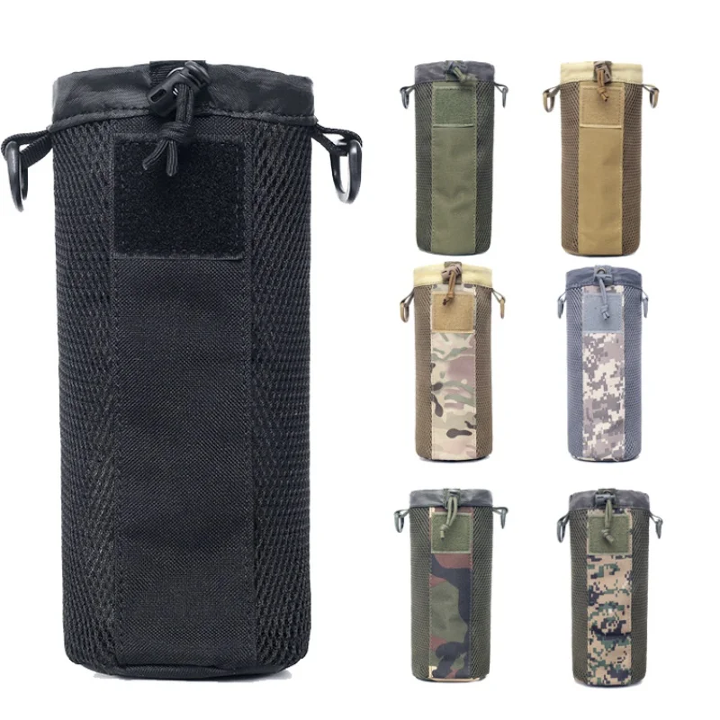 Тактический Molle мешок бутылки воды Нейлон Военный чехол для фляги кобура Открытый путешествия чайник сумка 0.5L с MOLLEE
