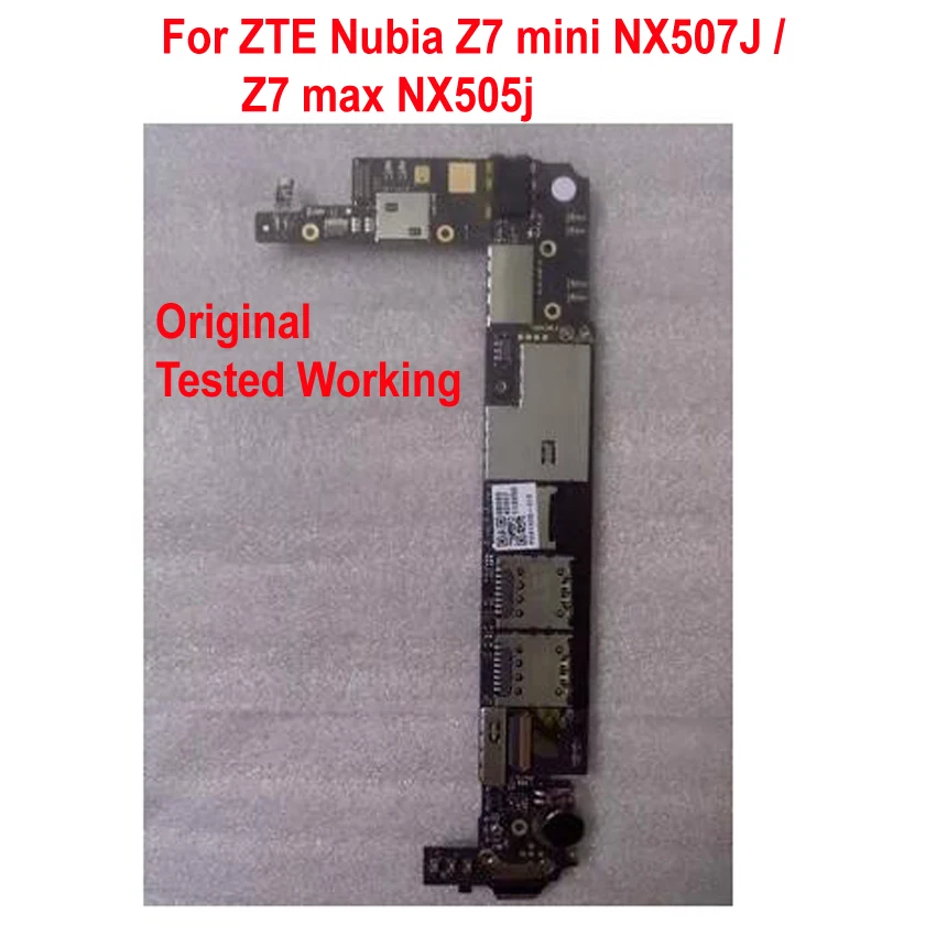  Original Unlock Used Test Working Z7max Z7 max NX505j Mainboard For ZTE Nubia Z7 mini NX507J Mother
