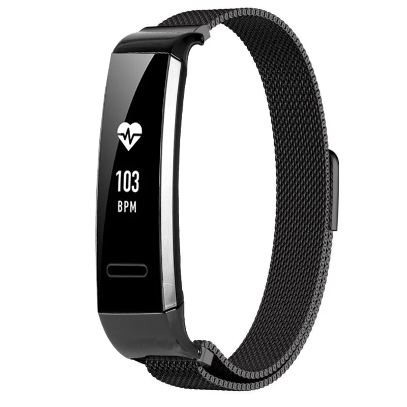 Миланская петля ремешок для huawei Band 2 Pro магнитная пряжка регулируемый размер браслет huawei honor b19/29 сменный Браслет