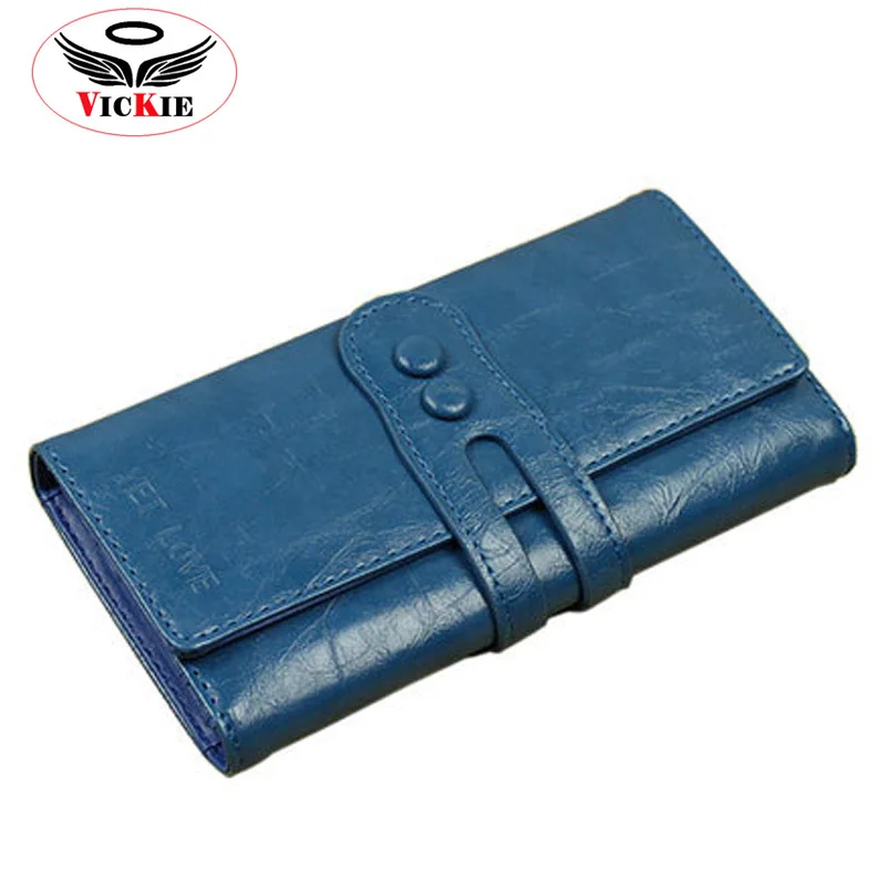 

Brand Leather Women Wallets Noble Vintage Lady Wallet Clutches Folding Money Clips Large Capacity Purse Monederos Femininas W11