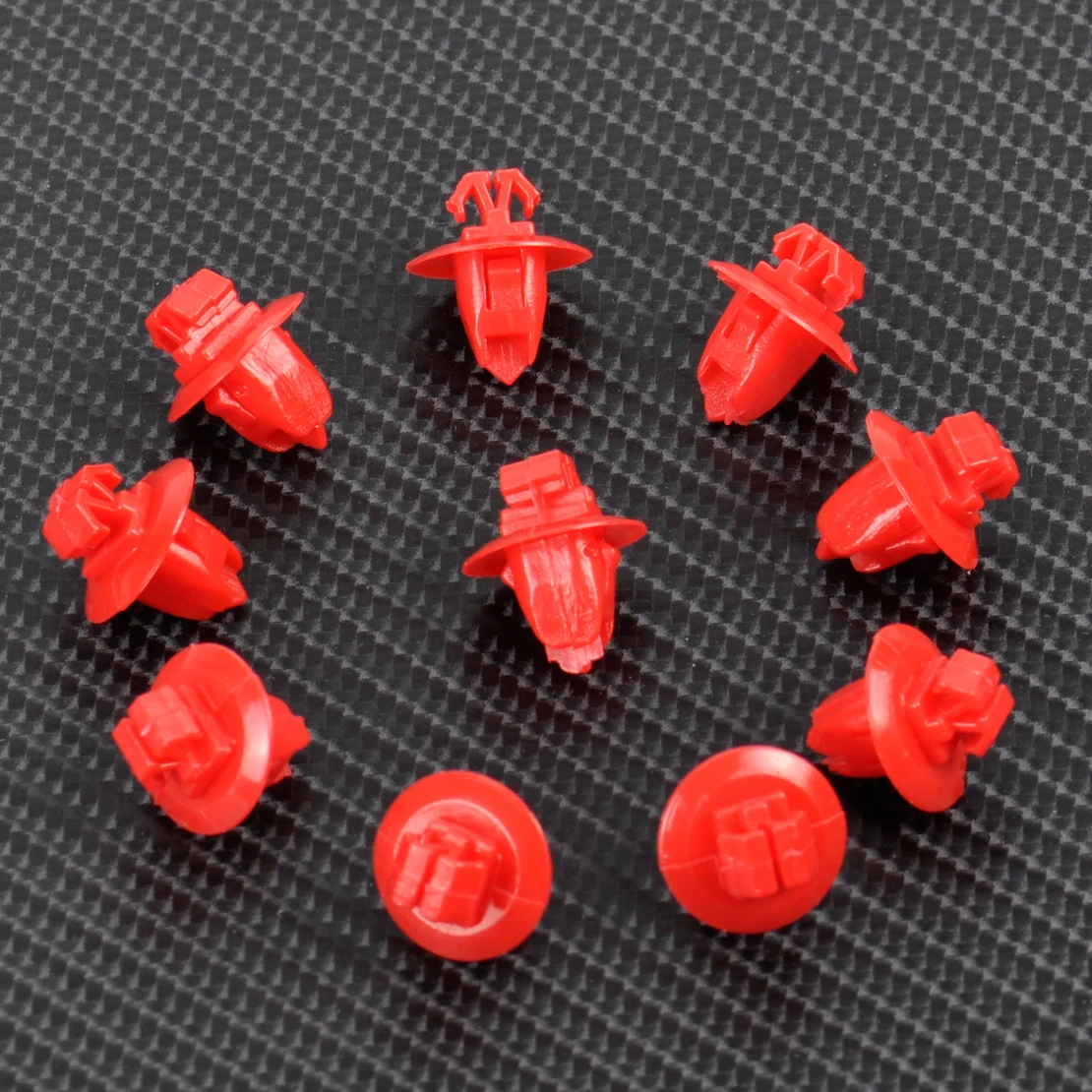 CITALL 10Pcs Wheel Flare Push Type Bumper Fender Retainer Clips 90904