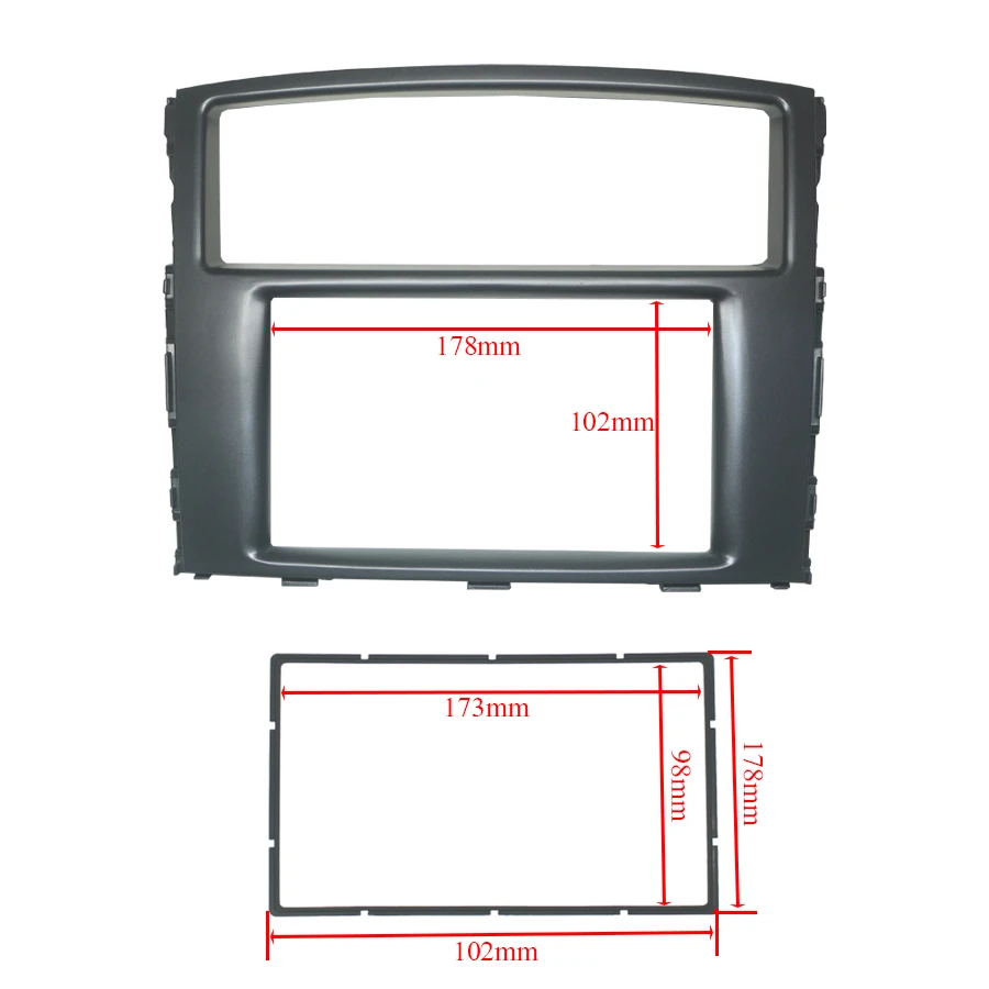 Автомобильная Радио панель для MITSUBISHI Pajero Shogun Montero 2007+ стерео Dash CD Facia отделка Установка Рамка комплект 08-005