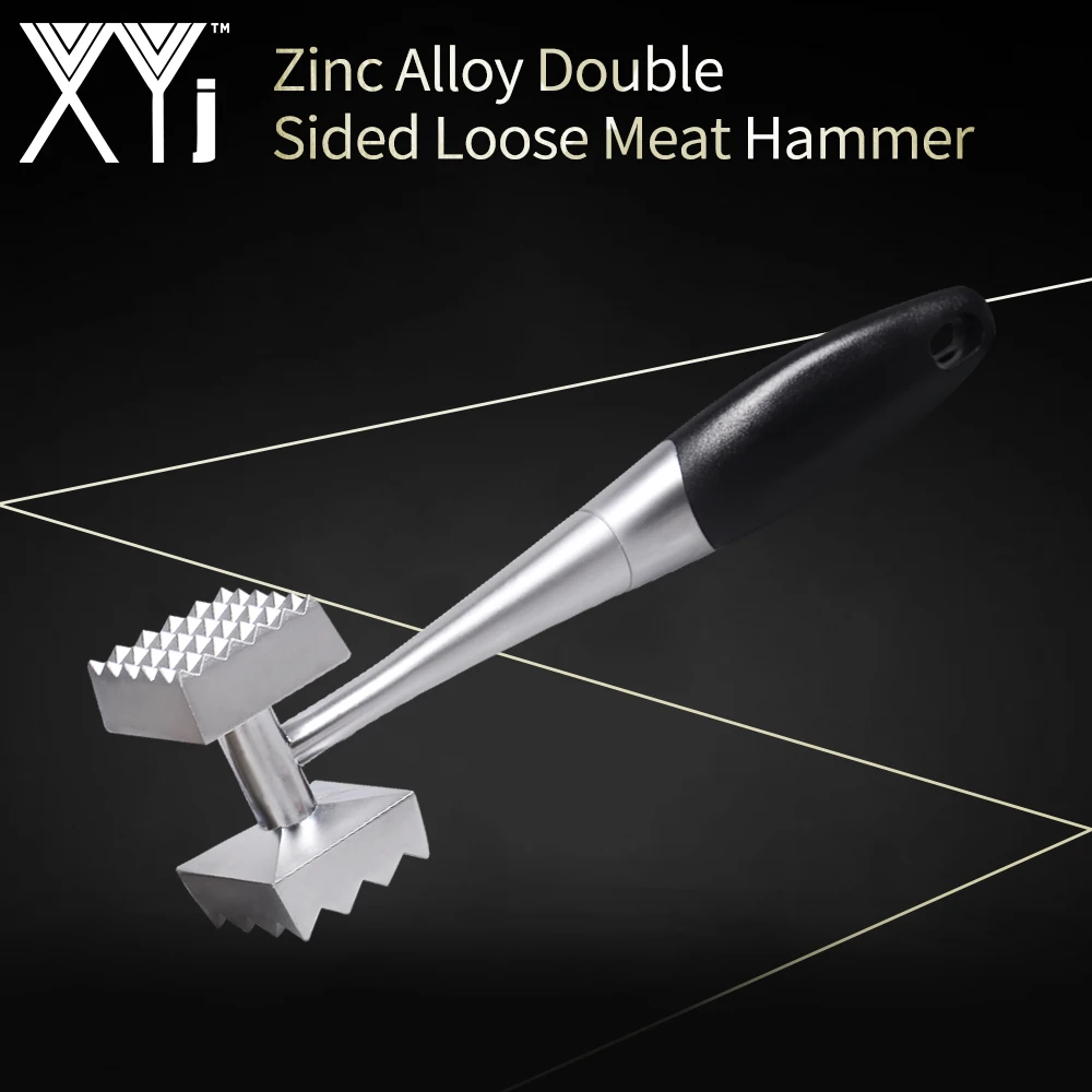 

XYj Stainless Steel Hammer Metal Hammer Meat Mallet Tenderizer Steak Beef Pork Chicken Kitchen Hammer Cooking Accessories Tools