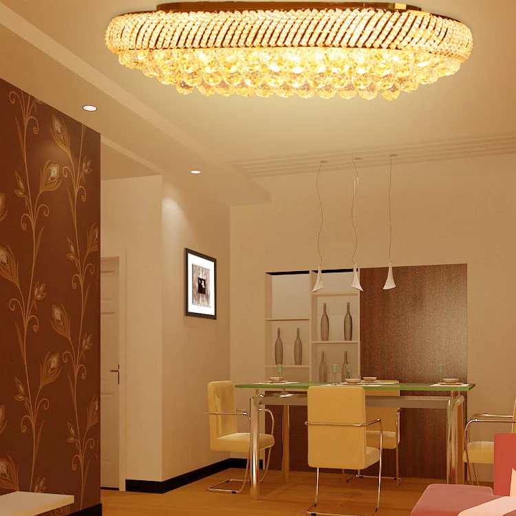

2013new arrival Oval shape crystal  egg shape lamp living room   restaurant lamp  ceiling light  dia 60cm