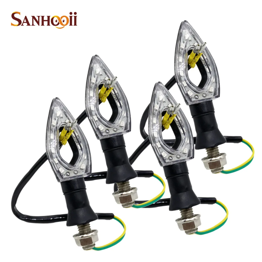 

4pcs Universal Yellow Amber Light 12V 3W LED Motorcycle Motorbike Turn Signal Indicators Lights/lamp For Harley Excite Bike