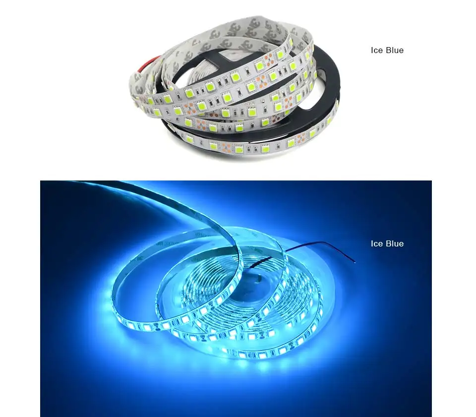 RGB Светодиодная лента светильник 5050 SMD 12 в водонепроницаемый 5 м RGBW RGBWW Гибкая неоновая лента Рождественское украшение Luz кухонный шкаф