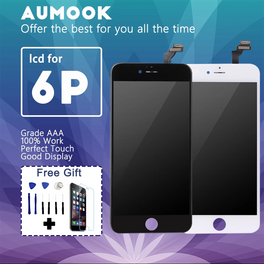 ЖК дисплей класса AAA для iPhone 6 Plus с сенсорным экраном дигитайзер в сборе замена